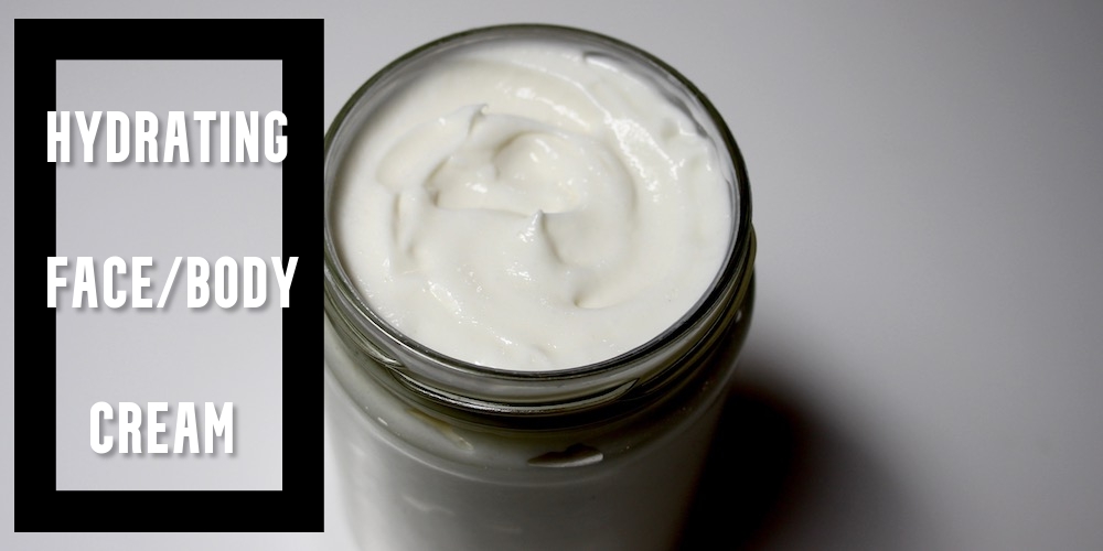 Hydrating face:body cream recipe bannr